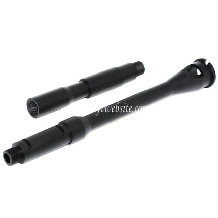 5KU 14.5 Zoll Aluminium M4A1 Außenlauf -14mm CCW Gegen den Uhrzeigersinn Geeignet für WA M4 M16 Serie GBB Gewehre Airsoft Schwarz