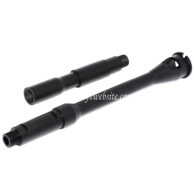 5KU 14.5 Zoll Aluminium M4A1 Außenlauf -14mm CCW Gegen den Uhrzeigersinn Geeignet für WA M4 M16 Serie GBB Gewehre Airsoft Schwarz