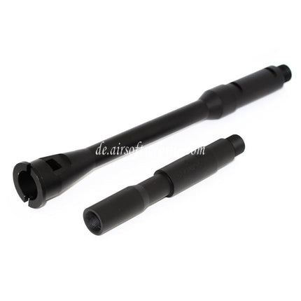 5KU 14.5 Zoll Aluminium M4A1 Außenlauf -14mm CCW Gegen den Uhrzeigersinn Geeignet für WA M4 M16 Serie GBB Gewehre Airsoft Schwarz