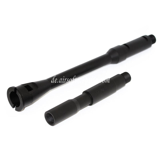 5KU 14.5 Zoll Aluminium M4A1 Außenlauf -14mm CCW Gegen den Uhrzeigersinn Geeignet für WA M4 M16 Serie GBB Gewehre Airsoft Schwarz