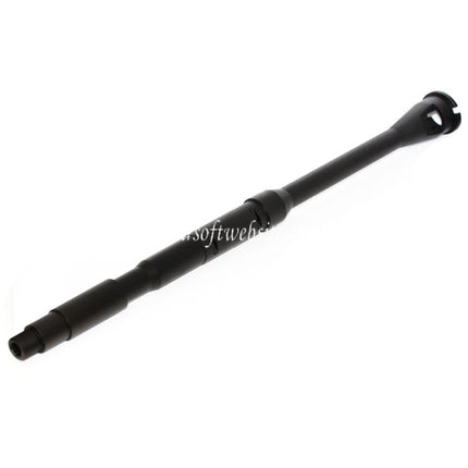 5KU 14.5 Zoll Aluminium M4A1 Außenlauf -14mm CCW Gegen den Uhrzeigersinn Geeignet für WA M4 M16 Serie GBB Gewehre Airsoft Schwarz