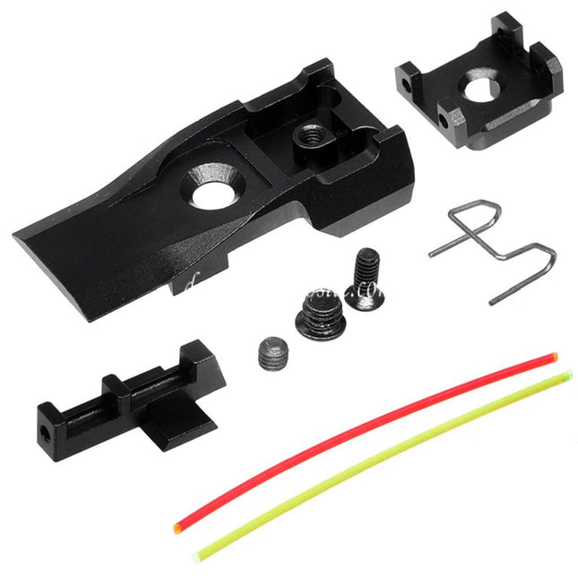 AIP CNC Aluminum Verstellbare Kimme Set geeignet für Tokyo Marui Hi-Capa 5.1 Serie GBB Pistolen Airsoft