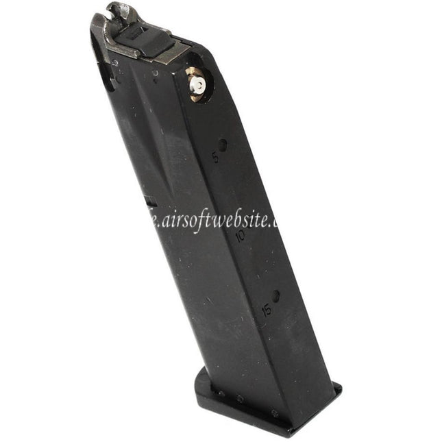 DOUBLE BELL 24rd Gas Magazin Geeignet für DOUBLE BELL M9 / KSC Hard Kick Serie GBB Pistolen Airsoft Schwarz