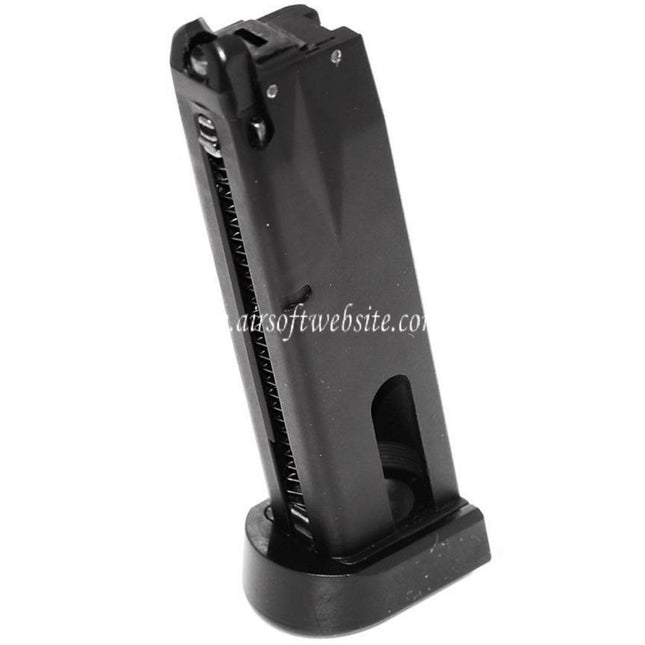 DOUBLE BELL 22rd Co2 Magazin Geeignet für DOUBLE BELL M9 / KSC Hard Kick Serie GBB Pistolen Airsoft Schwarz