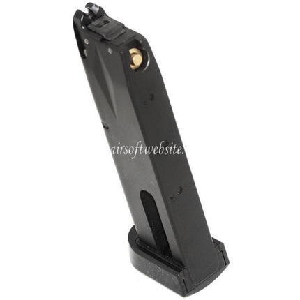 DOUBLE BELL 22rd Co2 Magazin Geeignet für DOUBLE BELL M9 / KSC Hard Kick Serie GBB Pistolen Airsoft Schwarz