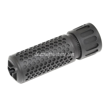 5KU 125mm 5 Zoll KAC Stil QDC/CQB Schalldämpfer mit Mündungsfeuerdämpfer Geeignet für -14mm CCW Gegen den Uhrzeigersinn Lauf Gewehre Airsoft