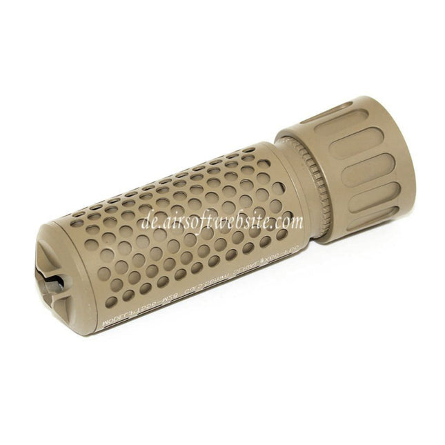 5KU 125mm 5 Zoll KAC Stil QDC/CQB Schalldämpfer mit Mündungsfeuerdämpfer Geeignet für -14mm CCW Gegen den Uhrzeigersinn Lauf Gewehre Airsoft