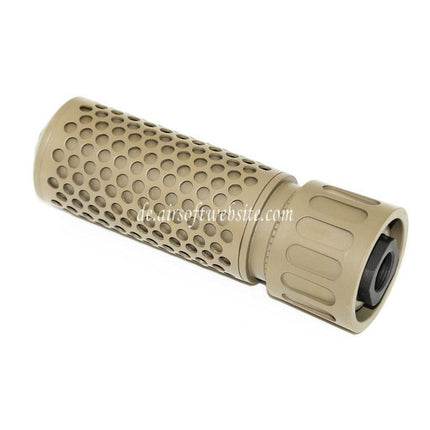 5KU 125mm 5 Zoll KAC Stil QDC/CQB Schalldämpfer mit Mündungsfeuerdämpfer Geeignet für -14mm CCW Gegen den Uhrzeigersinn Lauf Gewehre Airsoft