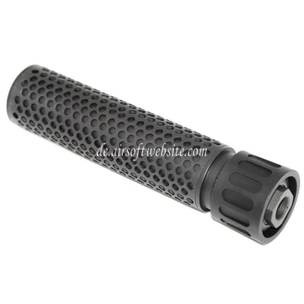 5KU 179mm 7 Zoll KAC Stil QDC/CQB Schalldämpfer mit Mündungsfeuerdämpfer Geeignet für -14mm CCW Gegen den Uhrzeigersinn Lauf Gewehre Airsoft