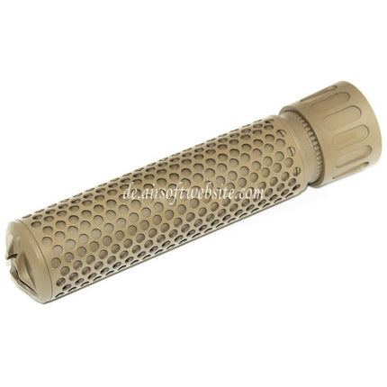 5KU 179mm 7 Zoll KAC Stil QDC/CQB Schalldämpfer mit Mündungsfeuerdämpfer Geeignet für -14mm CCW Gegen den Uhrzeigersinn Lauf Gewehre Airsoft