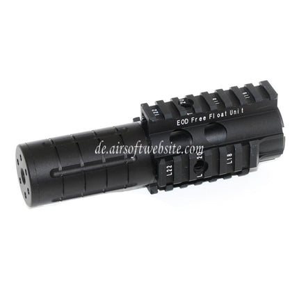 5KU Mini Patriot vordere Kit Handschutz Schienen System Geeignet für WA M4 M16 Serie GBB Gewehre Airsoft Schwarz