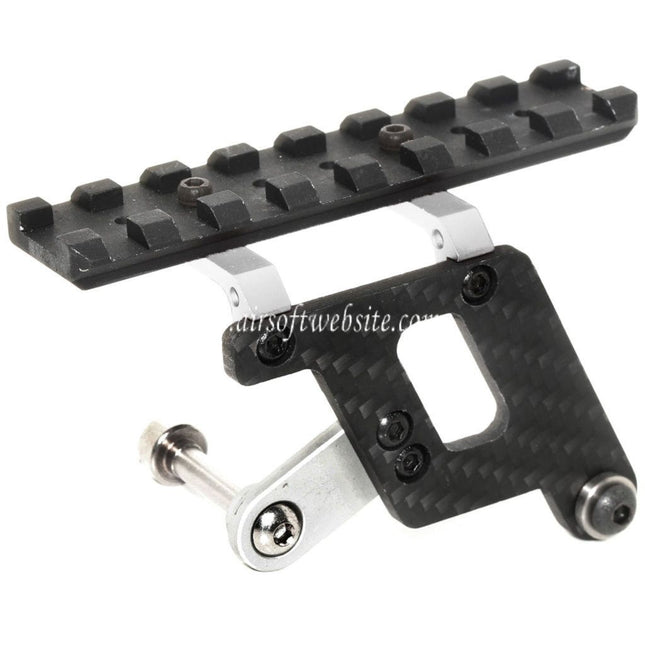 5KU Shooters Carbon Zielfernrohrmontage Schiene Geeignet für Tokyo Marui Hi-Capa Serie GBB Pistolen Airsoft