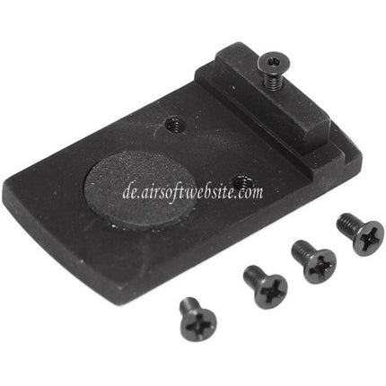 5KU Metall Optima / Docter / Vortex hinteres visierhalterung Geeignet für Tokyo Marui G17 Serie GBB Pistolen Airsoft Schwarz