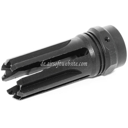 5KU 60mm VENOM Mündungsbremse Mündungsfeuerdämpfer Geeignet für -14mm CCW Gegen den Uhrzeigersinn Lauf Gewehre Airsoft Schwarz