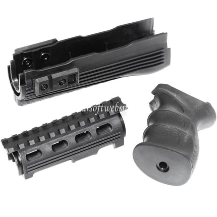 CYMA Oberes unteres Handschutzschienensystem Pistolengriffset Geeignet für AK47 Serie AEG Gewehre Airsoft