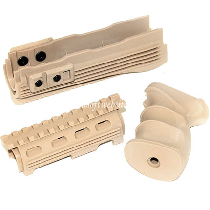 CYMA Oberes unteres Handschutzschienensystem Pistolengriffset Geeignet für AK47 Serie AEG Gewehre Airsoft