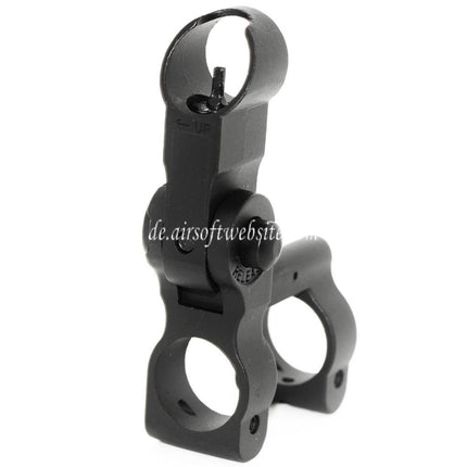 CYMA SPR Stil MK12 MOD 0 Taktisches Hochklappen Korn Geeignet für M4 M16 Serie AEG Gewehre Airsoft Schwarz