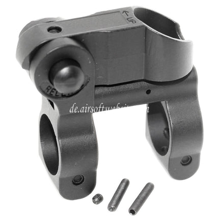 CYMA SPR Stil MK12 MOD 0 Taktisches Hochklappen Korn Geeignet für M4 M16 Serie AEG Gewehre Airsoft Schwarz