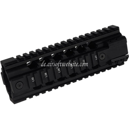 PTS Ergo Z Free Float Handschutz Schienen System geeignet für M4 M16 Serie AEG Gewehre Airsoft Schwarz