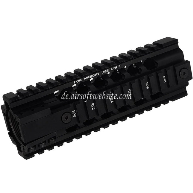PTS Ergo Z Free Float Handschutz Schienen System geeignet für M4 M16 Serie AEG Gewehre Airsoft Schwarz