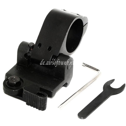 Airsoft Website 30mm Taktische Flip-to-Side QD FTS-Halterung Geeignet für 20mm Schienensystem Schwarz