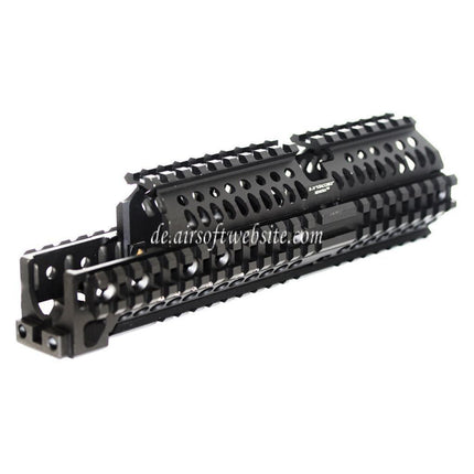 Airsoft Website 260mm CNC Aluminum Zen Stil Handschutz Schienen System Geeignet für GHK LCT Tokyo Marui E&L CYMA AK Serie AEG Gewehre Schwarz