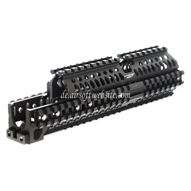 Airsoft Website 260mm CNC Aluminum Zen Stil Handschutz Schienen System Geeignet für GHK LCT Tokyo Marui E&L CYMA AK Serie AEG Gewehre Schwarz