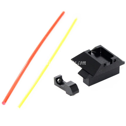 PPS Fiberglasvisier Korn Kimme Geeignet für Tokyo Marui G17 Serie Pistolen Airsoft