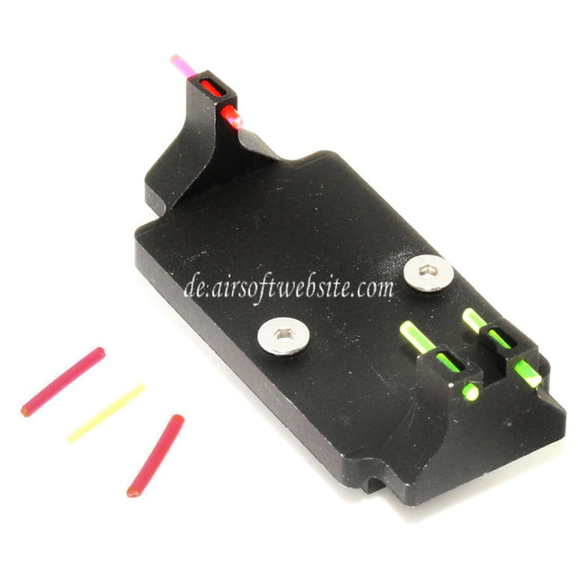 5KU RMR Stil Fiberglasvisier Basismontage Geeignet für Tokyo Marui G17 G18C G-Serie GBB Pistolen Airsoft