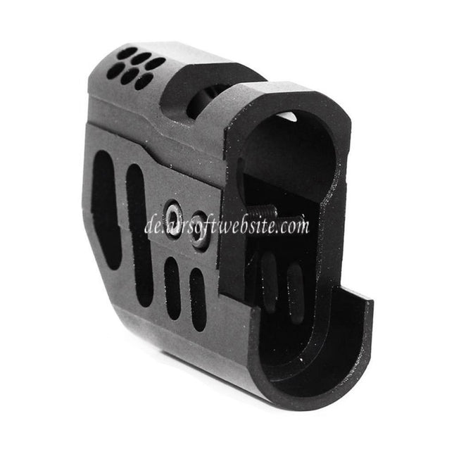 DOUBLE BELL Front Kit Kompensator Geeignet für DOUBLE BELL KSC M9 Serie GBB Pistolen Airsoft Schwarz