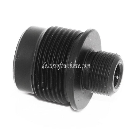 AIRSOFT WEBSITE Laufschalldämpfer Kompensatoradapter Geeignet für Tokyo Marui WELL L96 Serie (14mm CW bis CCW) Scharfschützengewehre