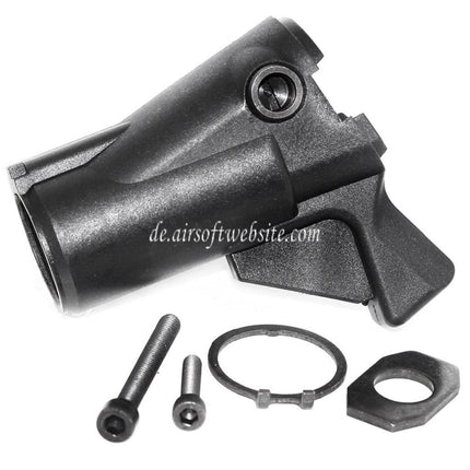 PPS M870 Schrotflinte Schaft adapter Typ A zur Verwendung M4 Serie Gewehrschaft Airsoft Schwarz