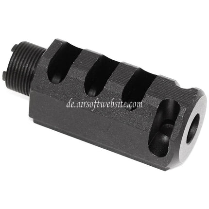 DOUBLE BELL 60mm/48mm Front Kit Kompensator Geeignet für DOUBLE BELL Tokyo Marui 1911 GBB Pistolen Airsoft Schwarz