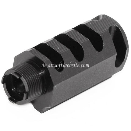 DOUBLE BELL 60mm/48mm Front Kit Kompensator Geeignet für DOUBLE BELL Tokyo Marui 1911 GBB Pistolen Airsoft Schwarz