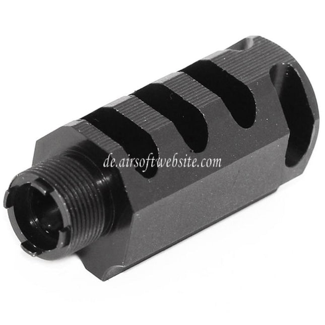 DOUBLE BELL 60mm/48mm Front Kit Kompensator Geeignet für DOUBLE BELL Tokyo Marui 1911 GBB Pistolen Airsoft Schwarz