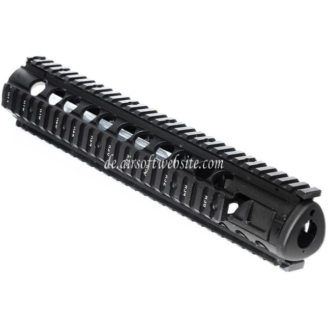 CYMA 295mm CNC Aluminum M5 RAS Handschutz Schienen System Geeignet für CYMA D-Boys G&P Classic-Army KWA G&G Jing Gong JG Tokyo Marui M4 M16 Serie AEG Gewehre Airsoft Schwarz