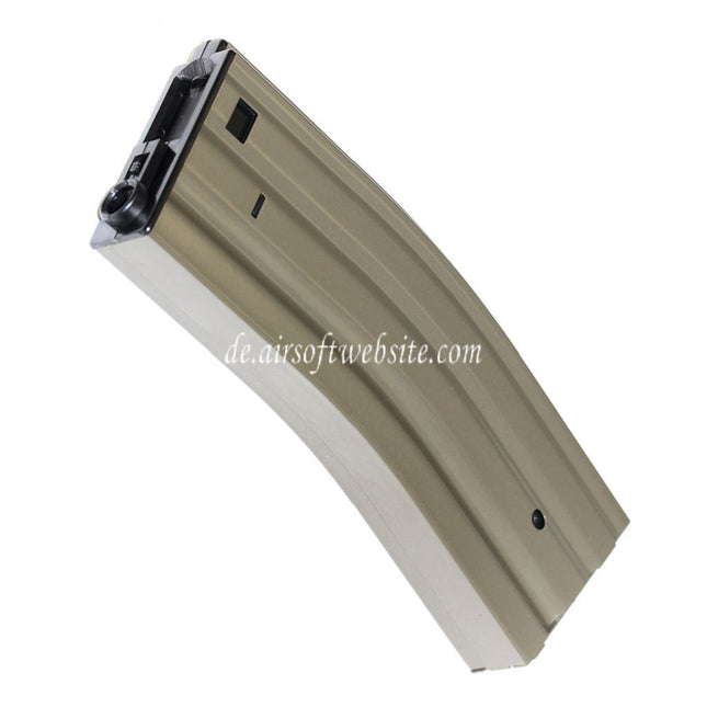 AIRSOFT WEBSITE 450rd Hi-Cap Magazin Geeignet für ARMY R85A1 / Tokyo Marui M4 M16 Serie AEG Gewehre Dark Earth
