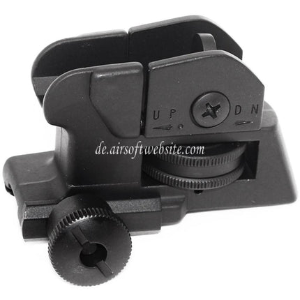 E&C QD Design Tactical CQB Dual Apertures Kimme Geeignet für 20mm Schiene System