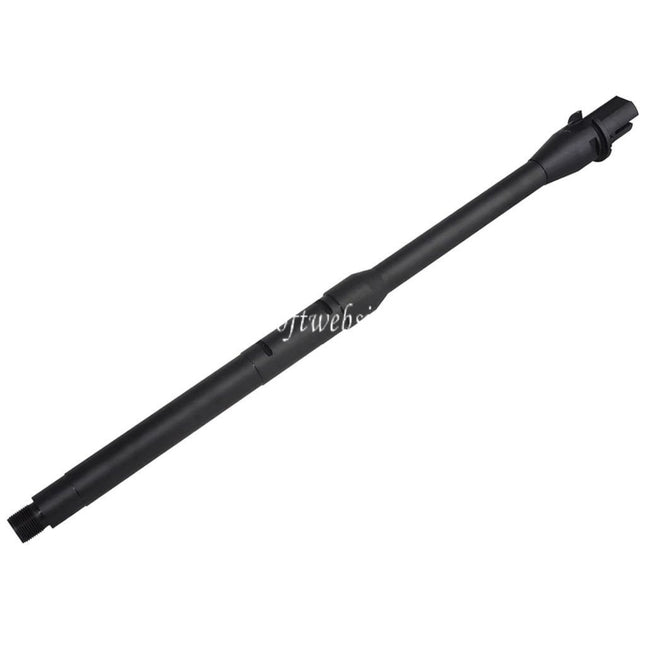 5KU 14.5 Aluminium äußere Lauf -14mm CCW Gewinde gegen den Uhrzeigersinn Geeignet für M4 M16 Serie AEG Gewehre Airsoft Schwarz