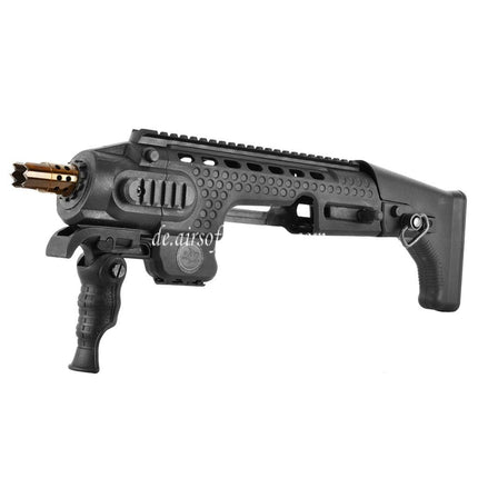 APS Caribe Action Combat Pistolenkarabiner Conversion Kit Geeignet für G17 G18C Pistolen Airsoft