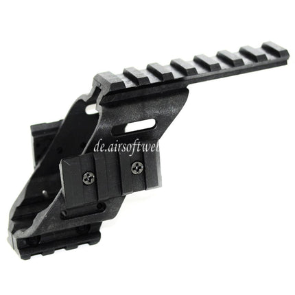 Airsoft Website 20mm Weaver Schienen Zielfernrohrmontage Basis Geeignet für WE KSC Tanaka Tokyo Marui G17 G18C Serie Pistolen Schwarz
