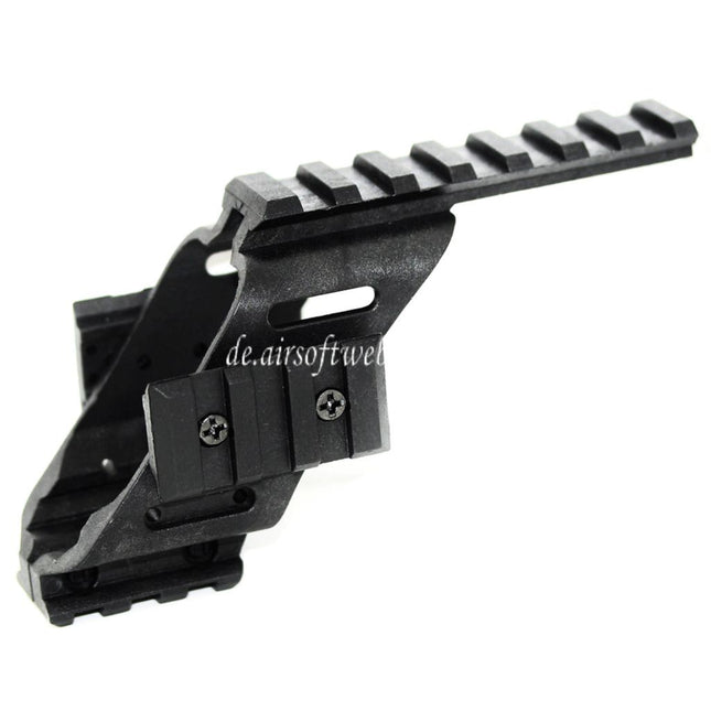 Airsoft Website 20mm Weaver Schienen Zielfernrohrmontage Basis Geeignet für WE KSC Tanaka Tokyo Marui G17 G18C Serie Pistolen Schwarz
