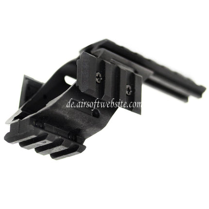 Airsoft Website 20mm Weaver Schienen Zielfernrohrmontage Basis Geeignet für WE KSC Tanaka Tokyo Marui G17 G18C Serie Pistolen Schwarz