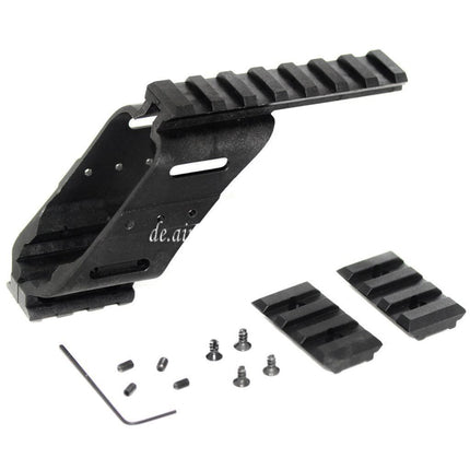 Airsoft Website 20mm Weaver Schienen Zielfernrohrmontage Basis Geeignet für WE KSC Tanaka Tokyo Marui G17 G18C Serie Pistolen Schwarz