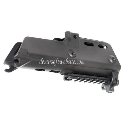 Golden Eagle Polymer Handschutz set mit 20mm Unterschiene Geeignet für Jing Gong JG Golden Eagle G36C Serie AEG Gewehre Airsoft Schwarz