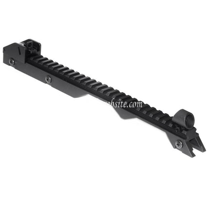 Golden Eagle 340mm Tragegriff an der oberen Schiene Geeignet für G36-Serie AEG Gewehre Airsoft Schwarz
