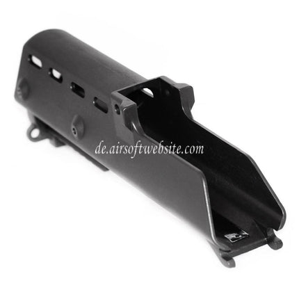 Golden Eagle Polymer 280mm Handschutz mit 20mm Bodenschiene Geeignet für Golden Eagle Jing Gong JG G36 Serie AEG Gewehre Airsoft Schwarz