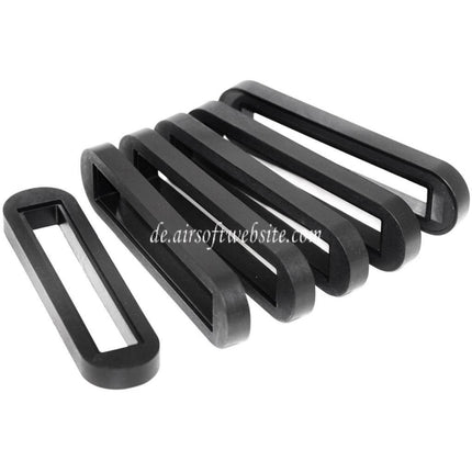 Golden Eagle 6 Stück Verlängerungs Schaft Kappe Geeignet für 6689 6690 SL8 SL9 G36 AEG Gewehre Airsoft Schwarz