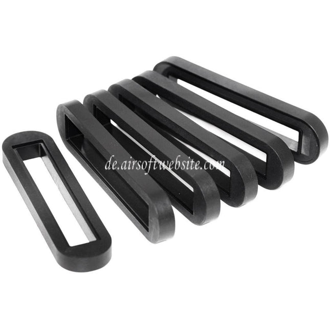 Golden Eagle 6 Stück Verlängerungs Schaft Kappe Geeignet für 6689 6690 SL8 SL9 G36 AEG Gewehre Airsoft Schwarz