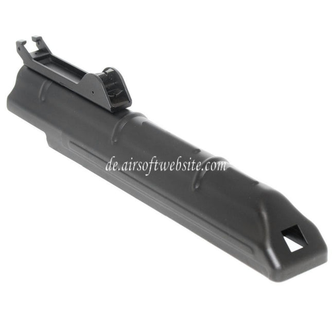 Golden Eagle 243mm Obere Empfängerabdeckung mit Kimme Geeignet für D-Boys JG Jing Gong Golden Eagle CYMA Tokyo Marui AKS74U Serie AEG Gewehre Airsoft Schwarz